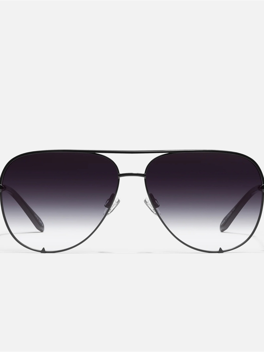 Quay x Desi High Key in Color Faded Aviator Sunglasses